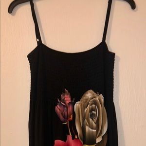 Tropical spaghetti strap dress